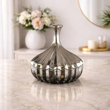 rova tr Gül Serisi Cam Titanyum Kaplama Şekerlik & Masaüstü Aksesuarı Çok Amaçlı Obje & Modern Şık Sunumluk