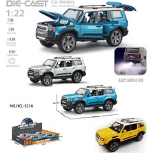 Esranın Dünyası HCL-521A Çek Bırak 1:22 Sesli ve Işıklı Buharlı Metal Jeep RSPRD34-ESRDNS