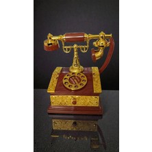 Famemus Accessory Lüsk Dekorlu Eskitme Telefon Müzik Kutusu Hediyelik Ürün BOYUT:20*15CM