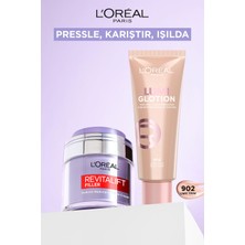 L'Oréal Paris L'oreal Paris Revitalift Filler Pressed Jar Nemlendirici Krem + Glotion Doğal Işıltı 902 Light Glow 40 ml