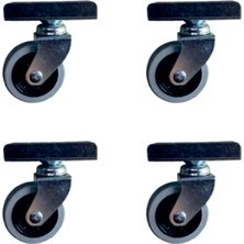 Nemere Furç Uzun-Sunta Bilyalı Teker - 20X50 - Gri - 18MM HKS184 - 4 Adet