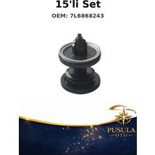 OtoPusula Audi A4 Kapı Döşeme Klipsi Seti (7L6868243) - 15'li Yedek Parça