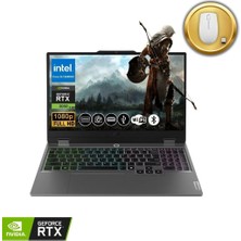 Lenovo Loq Gaming Notebook I5-12600HX 16GB Ram 1tb SSD RTX3050 6gb 15.6" Fhd 144Hz IPS Freedos 83GS00P8TR ATL46 +Mouse