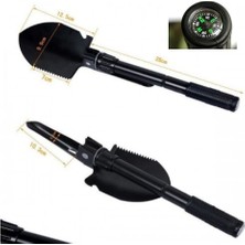 Practika Katlanabilir Pusulalı Kürek 41.5 cm Kamp Araç Gereçleri Taşıma Çantası ile