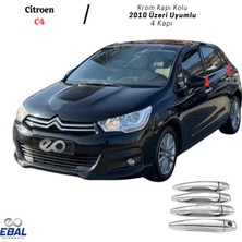 Ebal Oto Citroen C4 Krom Kapı Kolu  4 Kapı  2010-2020 Paslanmaz Çelik