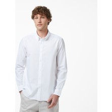 Nautica Erkek Beyaz Regular Fit Gömlek W65542T.1BW