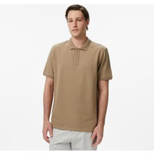Nautica Erkek Bej Regular Fit Polo Yaka T-Shirt K65213T.2GR