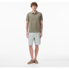 Nautica Erkek Yeşil Regular Fit Keten Şort B65233T.3SV