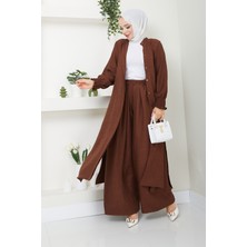 Kaes Giyim Kadın Uzun Ikili Tesettür Tunik Takım