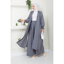 Kaes Giyim Kadın Uzun Ikili Tesettür Tunik Takım