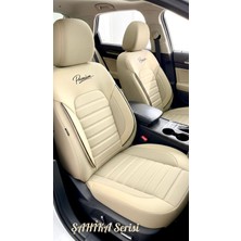 Galaxy Renault Clıo 4 Statıon Wagon 2013 Uyumlu Şahika Serisi Oto Koltuk Kılıfı Fermuarlı