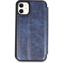 Popüler Sepet iPhone 11 Kılıf Flip Cover - Lacivert