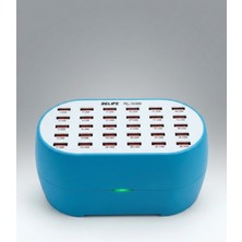 Gucso 30 Port Çoklu Hızlı Şarj Istasyonu - Akıllı Telefon ve Tablet Uyumlu Masaüstü USB Adaptör