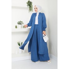 Kaes Giyim Kadın Uzun Ikili Tesettür Tunik Takım