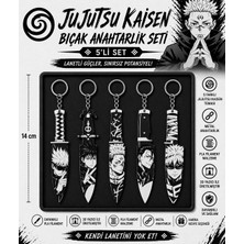 Figür Bende Jujutsu Kaisen 5’li Bıçak Şekilli Anahtarlık Seti – Anime Koleksiyon ve Hediyelik Set