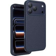 Keephone Apple iPhone 17 Pro Uyumlu Kılıf Lycucci Deri Magsafe Manyetik Kapak