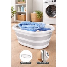 Kazen Home Katlanabilir Silikon Çamaşır Sepeti - Vip Akordiyon Sepet Düzenleyici