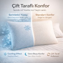 Nakkısh Ice Touch Terletmeyen Ortopedik Soğuk ve Ilık Çift Taraflı Yastık 900 gr - 1 Adet