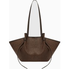 Yuzefi Mochi Fudge Örgü Raffia El Işçiliği Lüks Tote Çanta