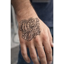 BP Tattoo El Dövmesi El Üzeri Yazılı Geçici Dövme