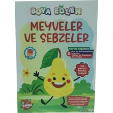 Koloni Kitap Boya Eğlen Boyama Meyveler ve Sebzeler