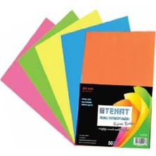 Tetas Kırtasiye Temat Fotokopi Kağıdı A4 Renkli 100’LÜ Pastel Fosforlu
