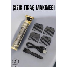 Techora Sale Otay Kullanışlı Profesyonel Şarjlı Saç ve Sakal Şekillendirici Çizik Tıraş Makinesi 985623