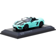 Kaia Life Tarmac Works x Minichamps 1/64 Porsche 718 Spyder Rs Mint Green