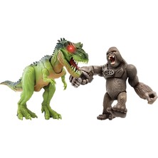 Kaia Life Primal Clash Gorilla Vs T-Rex Sesli Işıklı Oyun Seti