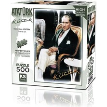 Kaia Life 20060 Kahve Içen Atatürk 500 Parça Puzzle -Ks Puzzle