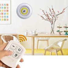 Kaia Life 3lü Uzaktan Kumandalı Pilli Yapışkanlı Kablosuz LED Spot Lambalar