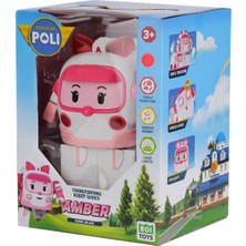 Kaia Life Polı MRT-687 Robocar Poli Büyük Transforming Robot Amber Sesli ve Işıklı
