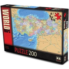 Kaia Life Ks Puzzle 200 Parça Türkiye Siyasi Haritası