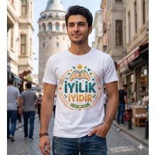 Durak Reklam Iyilik Iyidir Yazılı Tshirt Tasarımı Ütü ile Yapışan Tekstil Dtf Baskı