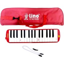 Kaia Life Lino 32 Tuşlu Bez Çantalı Melodika Kırmızı