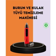 Techora Sale Kulak Burun Tüy Temizleme Makinesi Raks Leo Pilli Kuru Kullanım