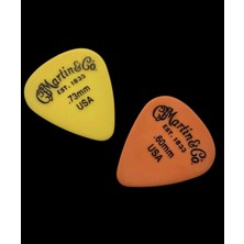 Martin & Co 17063681 Martin Gitar Penası Seti (10 Adet) | 0.60MM ve 0.73MM Karışık, Dayanıklı Malzeme, Orta Sertlik