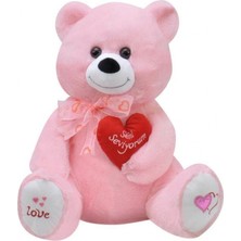 Kaia Life 1045P Tıkıl Ayı 65 cm Pembe-Selay Oyuncak