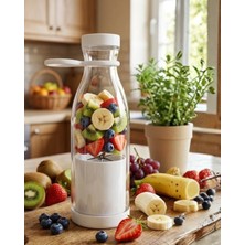 Moresun Buğz USB Şarjlı Mini Blender Taşınabilir Smoothie Yapıcı 380 ml Pratik Kullanım