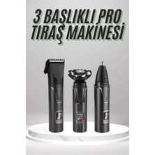 Techora Sale Trendlia Dijital Göstergeli 3 Başlıklı Tıraş Makinesi Islak Kuru Lazer Öncesi Günlük