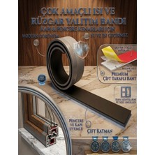 Uydee 1 Adet Kapı Pencere Bandı Isı Yalıtım Bandı Kapı Eşiği Süngeri Kapı Altı Rüzgar Önleyici Çift Taraflı Bantlı Kapı Altı Bandı