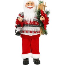 Kaia Life Gaz Lambası Taşıyan Noel Baba Dekoratif Biblo 46 cm