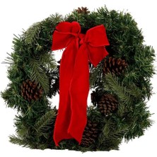 Kaia Life Kırmızı Fiyonklu Dekoratif Kapı Süsü 40 cm