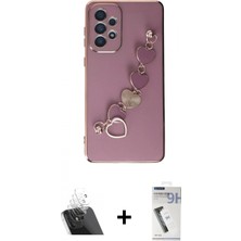 Marsilyan™- Galaxy A33 5g Kılıf Nova Işık Prime - Şeffaf Uv Polymer Nano Ekran Koruyucu + Şeffaf Kamera Lens Koruma Cam