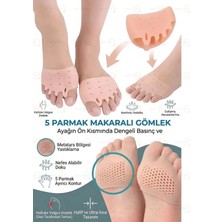 MAİN SHOP 5 Parmak Ayak Bunyon Kemik Koruyucu Silikon Yastık Makaralı Baş Parmak Gömleği M-1060