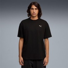 Puma 692018 01 Ess Elevated Erkek Geniş Kalıp Kuş Gözü Jakarlı T-Shirt