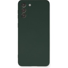 Moresun Buğz Samsung Galaxy S21 Plus Kılıf Nano Içi Kadife Silikon - Koyu Yeşil