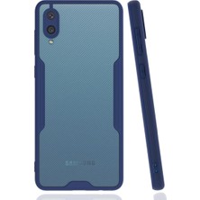 Moresun Buğz Samsung Galaxy A02 Kılıf Platin Silikon - Lacivert