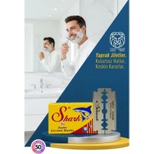 Senka Mey Ithalat® Shark Super Chrome 50’li Premium Paket - Profesyonel Jilet 719623