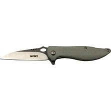 Moresun Buğz Crkt Lotus 1265 Gri Kamp / Outdoor Çakı 18CM - Yarı Otomatik, Kemerlikli, Kutulu